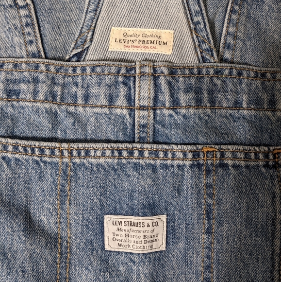 Levi's Vintage Overall Jeans Shorts - Picture 8 of 9